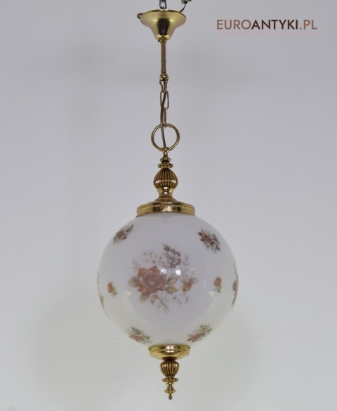 Szklana kula lampa sufitowa vintage