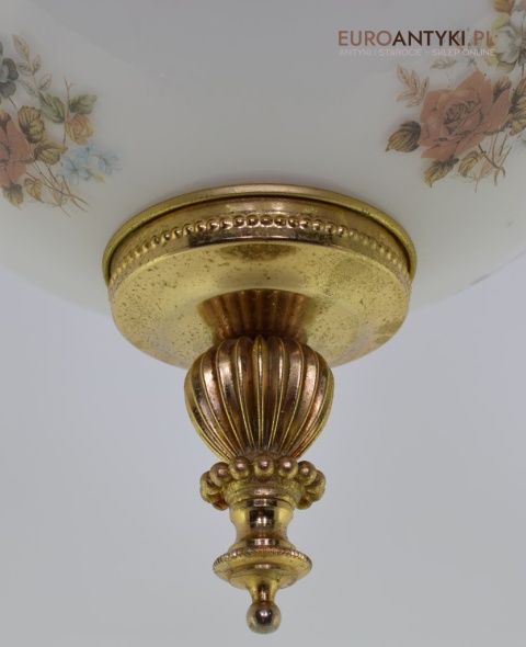 Szklana kula lampa sufitowa vintage