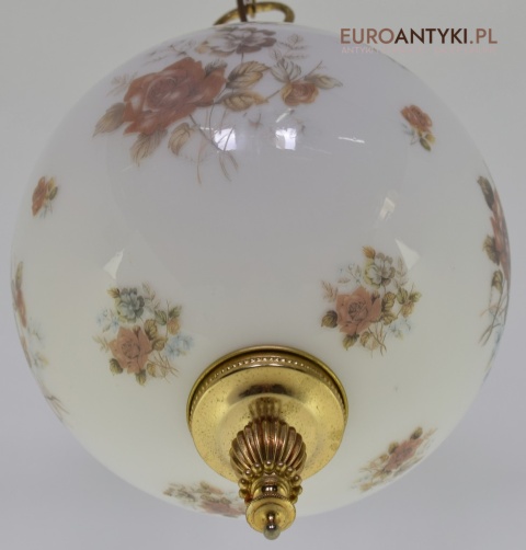 Szklana kula lampa sufitowa vintage