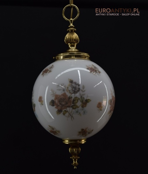 Szklana kula lampa sufitowa vintage