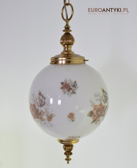 Szklana kula lampa sufitowa vintage