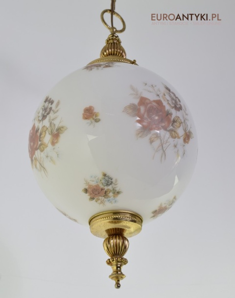 Szklana kula lampa sufitowa vintage