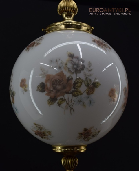 Szklana kula lampa sufitowa vintage