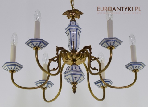 rustykalny żyrandol