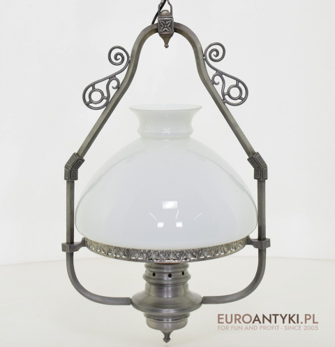 Art Deco lampa sufitowa z cyny. Ekskluzywne żyrandole.