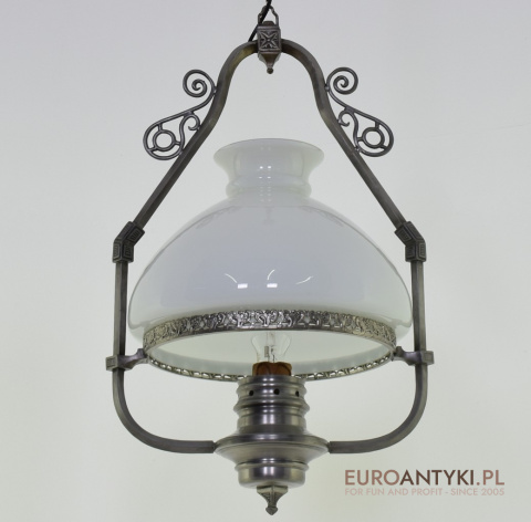 Art Deco lampa sufitowa z cyny. Ekskluzywne żyrandole.