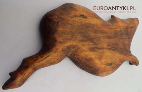 Antyk, ręcznie rzeźbiona taca dzika. Taca na dworski stół. XXL!