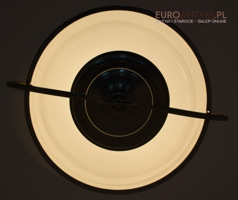 Stara srebrna lampa sufitowa. Retro lampy vintage.