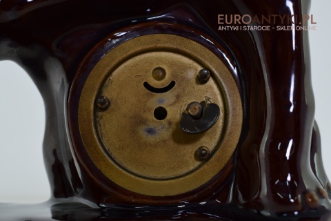 Słoń ceramiczny zabytkowy zegar z babcinych lat.