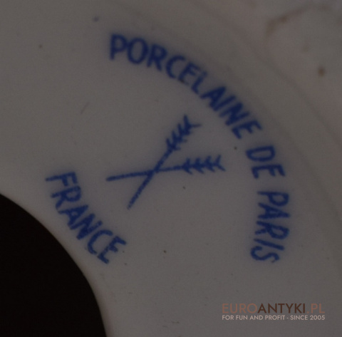 Francuska porcelanowa lampa na stolik. Lampy prowansalskie.