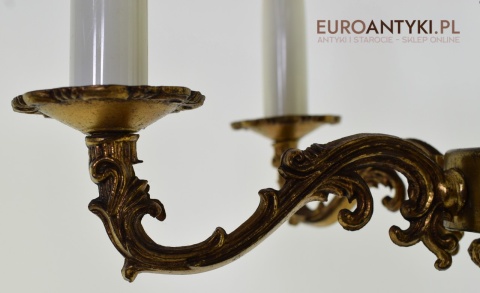 Mały zabytkowy żyrandol do ganku, holu, łazienki. Lampy antyki.