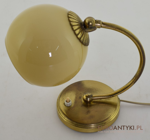 Art Deco kinkiet i lampka stołowa w jednym. Antyki lampy.