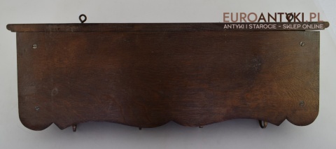 Drewniany klasyczny wieszak do stylowego ganku. Starocie antyki.