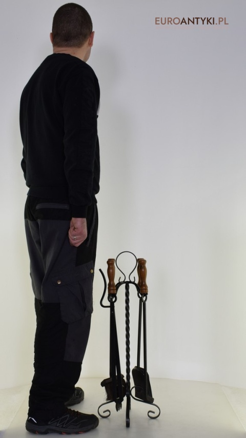 Duży komplet do czyszczenia kominka. Narzędzia kominkowe.