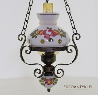 Lampa sufitowa ceramiczna w stylu cottage. Lampy rustykalne.