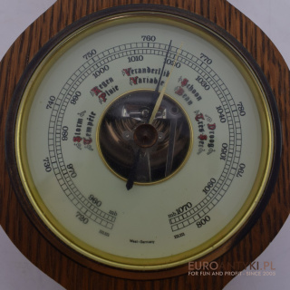 Retro stacja pogody domowa. Barometr termometr West Germany.
