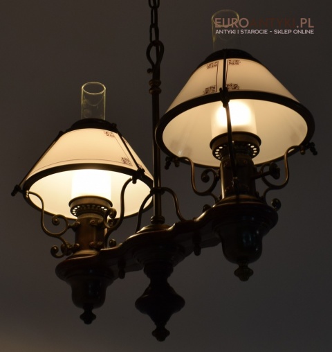 Bajeczna lampa wisząca w stylu cottagecore, rustyk. Lampy antyki.