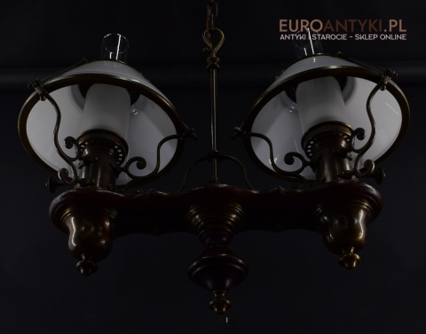 Bajeczna lampa wisząca w stylu cottagecore, rustyk. Lampy antyki.