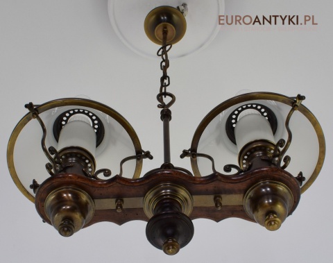 Bajeczna lampa wisząca w stylu cottagecore, rustyk. Lampy antyki.