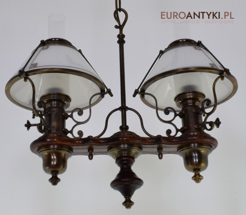 Bajeczna lampa wisząca w stylu cottagecore, rustyk. Lampy antyki.