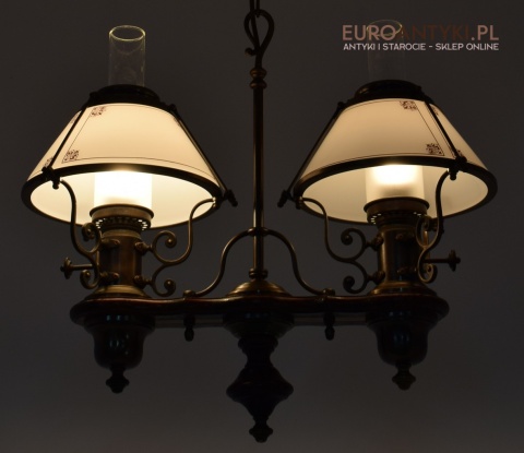 Bajeczna lampa wisząca w stylu cottagecore, rustyk. Lampy antyki.