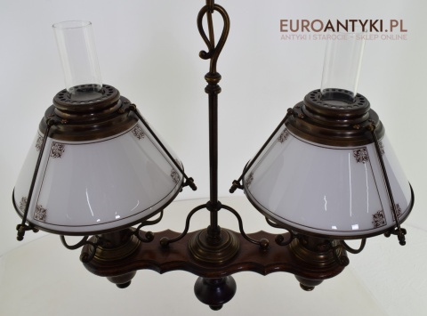 Bajeczna lampa wisząca w stylu cottagecore, rustyk. Lampy antyki.