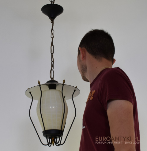 Starodawna lampa wisząca do ganku, holu. Lampy antyki.