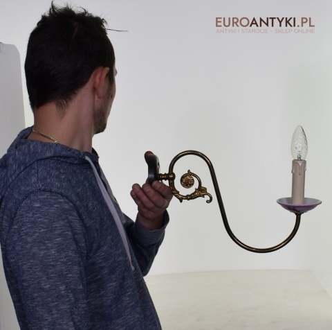 XL! DUŻE jagodowe kinkiety rustykalne. Oświetlenie cottagecore.