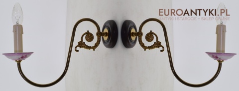 XL! DUŻE jagodowe kinkiety rustykalne. Oświetlenie cottagecore.