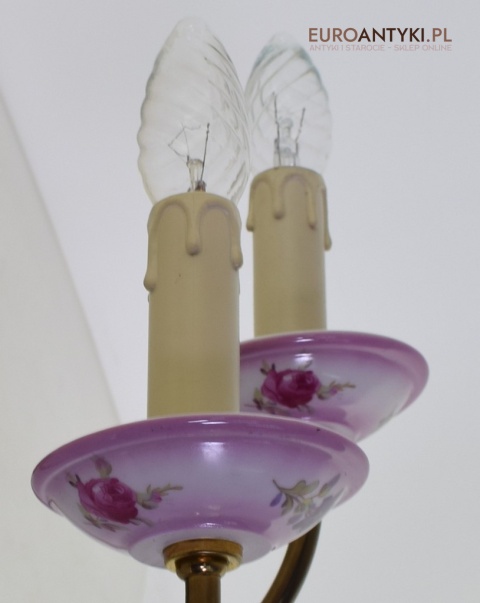 XL! DUŻE jagodowe kinkiety rustykalne. Oświetlenie cottagecore.