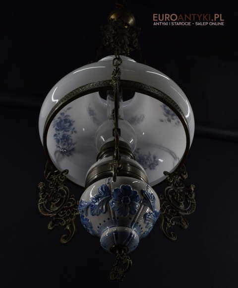 XL! Duża lampa wisząca w rustykalnym stylu. Oświetlenie cottagecore.