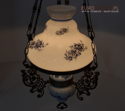 XL! Duża lampa wisząca w rustykalnym stylu. Oświetlenie cottagecore.