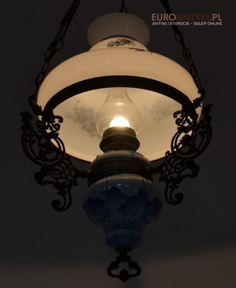 XL! Duża lampa wisząca w rustykalnym stylu. Oświetlenie cottagecore.