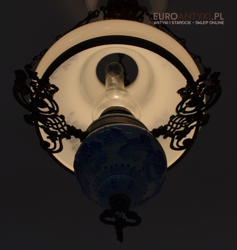 XL! Duża lampa wisząca w rustykalnym stylu. Oświetlenie cottagecore.