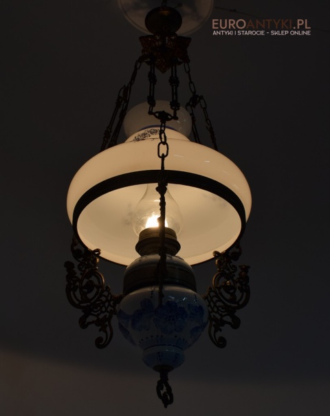 XL! Duża lampa wisząca w rustykalnym stylu. Oświetlenie cottagecore.