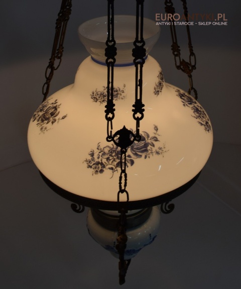 XL! Duża lampa wisząca w rustykalnym stylu. Oświetlenie cottagecore.