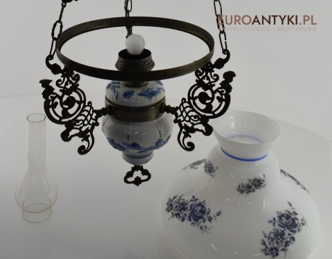 XL! Duża lampa wisząca w rustykalnym stylu. Oświetlenie cottagecore.