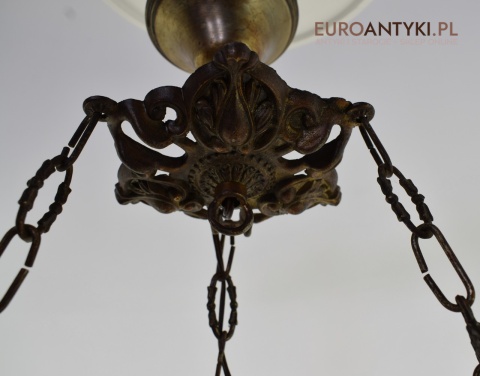 XL! Duża lampa wisząca w rustykalnym stylu. Oświetlenie cottagecore.