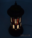 Starodawna lampa witrażowa w stylu Tiffany , cottage, retro.