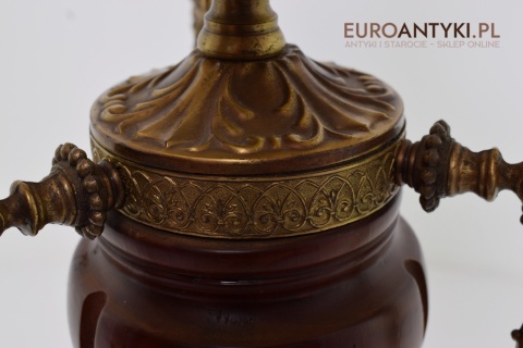 Duża rustykalna lampa wisząca cottagecore.