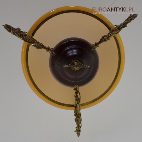 Duża rustykalna lampa wisząca cottagecore.