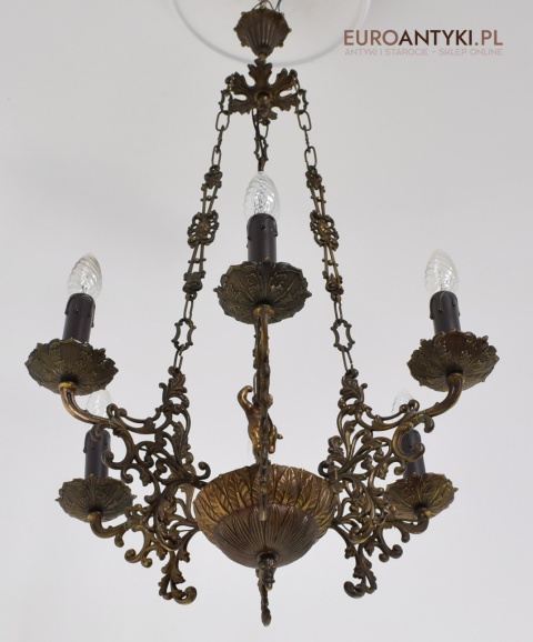 zabytkowy żyrandol Belle Epoque