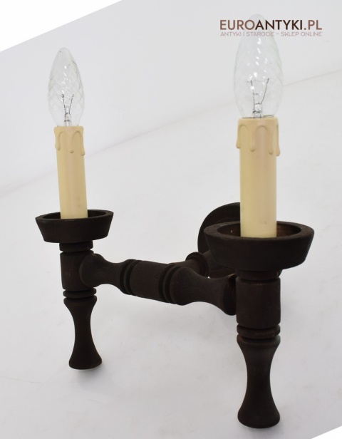 drewniany góralski kinkiet