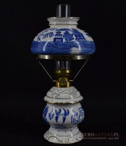 ceramiczna lampa naftowa retro