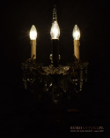 lampa stołowa z kryształami