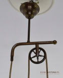 vintage lampa z przeciwwagą