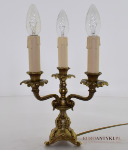 antyczna barokowa lampka