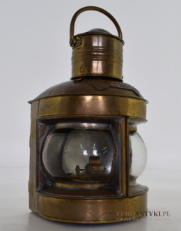lampa ze statku Masthead - Miedź, Mosiądz - Pierwsza połowa XX wieku