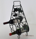 vintage metalowy stojak na wina