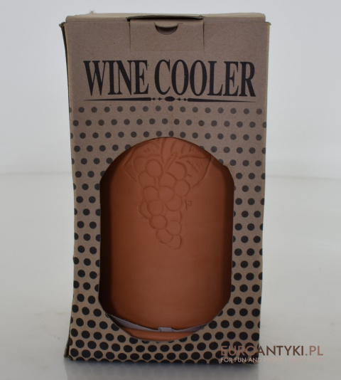 Rustykalny wine cooler z Niemiec. Gliniany schładzacz do wina.